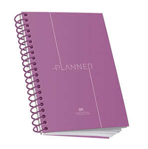 Planner Permanente A5 com Espiral DAC Vision Rosa