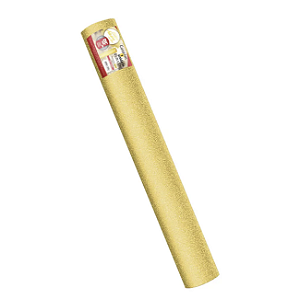 Plástico Adesivo Dourado com Glitter 45cm x 10m DAC