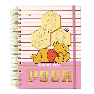 Caderno Smart colegial – Disney Ursinho Pooh – com folhas reposcionáveis