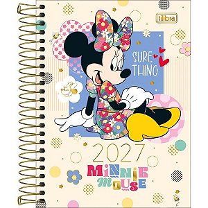 Agenda Espiral Diária 11,7 x 16,4 cm Minnie 2027