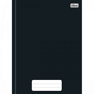 Caderno Brochura Capa Dura Universitário Pepper Preto 80 Folhas