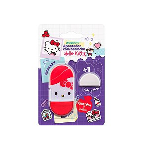 Apontador C/ Depósito E Borracha Hello Kitty Blister C/1 Und Leo&Leo