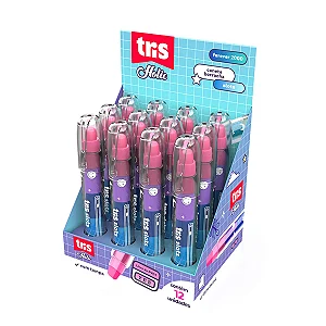 Caneta Borracha Slots Holic Forever 2000 - 5 Cores - Unidade- Tris