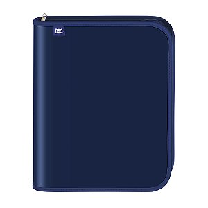 Fichário Universitário com Zíper DAC Vision Azul + 48 Folhas