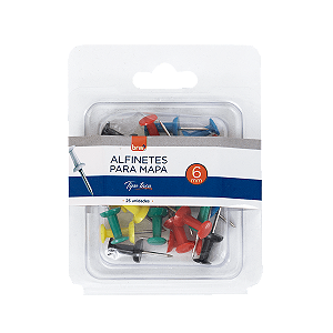 ALFINETE PARA MAPA 6MM MODELO TAÇA C/ 25UN