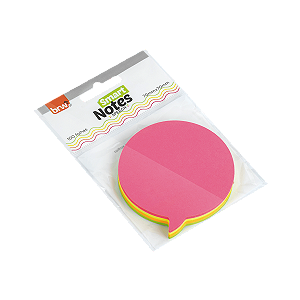 BLOCO SMART NOTES BALÃO 70X70MM - COLORIDO NEON - 100FLS - 1BLOCO - BRW