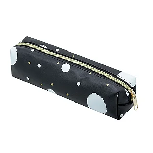 ESTOJO ESTAMPADO - 1 ZIPER - BLACK - BRW