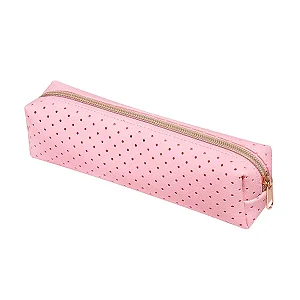 ESTOJO PERFURADO - 1 ZIPER - ROSA PASTEL - BRW