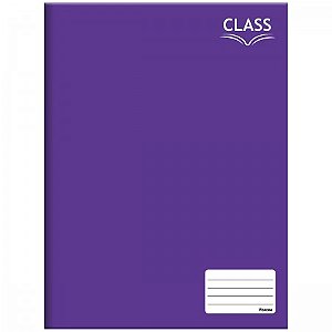 Caderno Brochura  Pequeno Capa Dura 1/4 Class  Roxo 48 Folhas