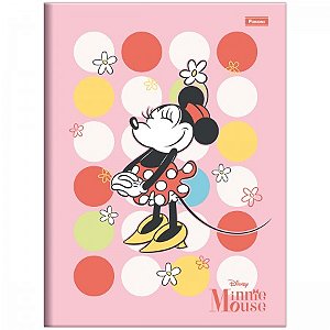 Caderno Brochurão Capa Dura Minnie Mouse 80 Folhas