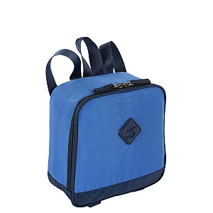 Lancheira Grande Sestini Lunch Crinkle 3 Double - Azul