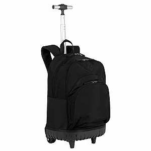 Mochila Carrinho Externo com Base Rígida Sestini Rolling Crinkle 2 - Preto