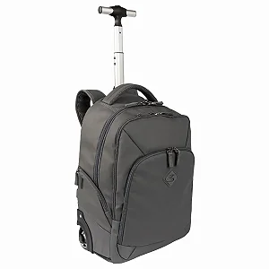 Mochila Carrinho 2 Compartimentos Sestini Rolling Hydroblock Cinza - Chumbo