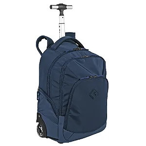 Mochila Carrinho 2 Compartimentos Sestini Rolling 2 Azul - Oceano