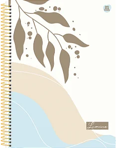 Caderno Universitário 10 Matérias Capa Dura Lumine
