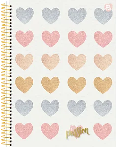 Caderno Universitário 10 Matérias Capa Dura Passion