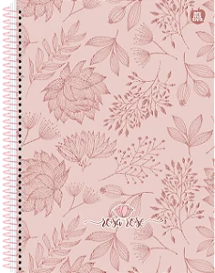 Caderno Universitário 1 Matéria Capa Rosa Rose