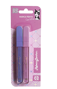 Marca Texto 2 Cores Lilás/Rosa Rebecca Bonbon