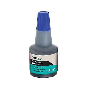 Tinta para Carimbo 40ml Azul Bazze  - Unidade