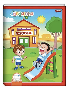 Caderno Brochura 1/4 Capa Dura Caligrafia 40 Folhas Jandainha