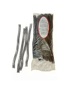 Espiral para Encadernação Preto 17 mm com 100 unidades