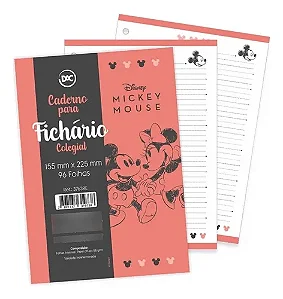 Refil Colegial para fichario com 96 Folhas Mickey - DAC