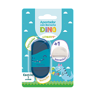 Apontador Com Depósito E Borracha Pet Leo E Leo - Unidade