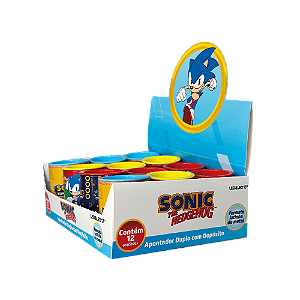 Apontador Latinha Corpo Metálico C/ Depósito 2 Furos Sonic Leo&Leo - Unidade