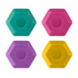 BORRACHA ERGONÔMICA HEXAGONAL COLOR JOY LEO&LEO Sortidos - Unidade
