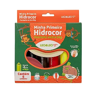 Minha Primeira Hidrocor Extra Big - Caixa C/ 6 Leo&Leo