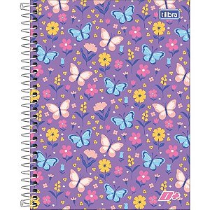 Caderno Espiral Capa Dura Colegial 10 Matérias D+ 200 Folhas Sortidos Tilibra