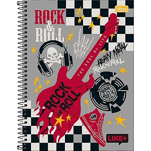 Caderno Espiral Capa Dura Universitário 1 Matéria Like+ Masculino 96 Folhas Sortidos