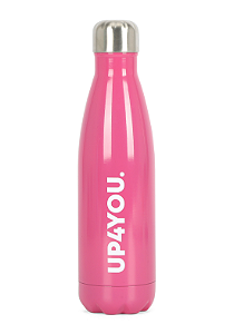 Garrafa De Aço Inoxidável Up4You 500Ml Rosa