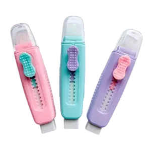 Borracha Escolar Sweep Com Escovinha Sortidos - Unidade