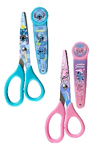 Tesoura Escolar Stitch Com Capa Protetora Molin Sortidos - Unidade