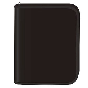 Fichário Universitário com zíper DAC All Black + 48 folhas decoradas
