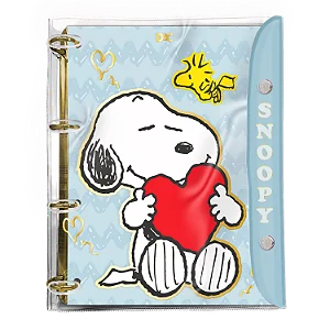 Fichário Universitário PVC Cristal Snoopy