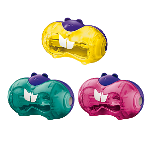 Apontador Croc Croc Castor 2 Furos Com Depósito Cores Sortidas