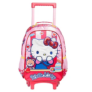 Mochilete com Alças Escolar Hello Kitty