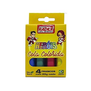 Cola Colorida 4 cores Radex