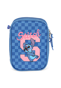 Estojo 100 pens Stitch ET50054 Azul