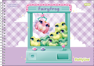 CADERNO CARTOGRAFIA CAPA DURA 80 FOLHAS – FLUFFY