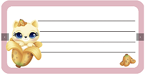 ETIQUETA ESCOLAR ADESIVA – FLUFFY