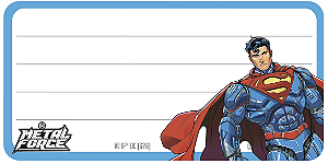 ETIQUETA ESCOLAR ADESIVA – LIGA DA JUSTIÇA
