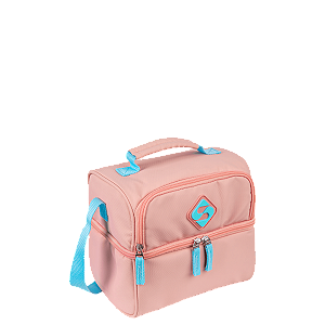 Lancheira Baú 2 Compartimentos Sestini Lunch Hydroblock - Peach Candy