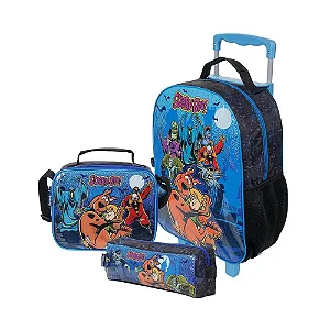 Kit Mochila, Lancheira e Estojo Scooby Doo Dermiwil