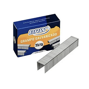 Grampo para Grampeador 23/13 Galvanizado 5000 Grampos BRW