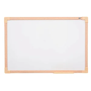 Quadro Branco UV Moldura MDF 70X50cm Linha Soft