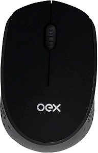 Mouse OEX Sem Fio 2.4 Ghz 1200 DPI Usb Preto - MS409