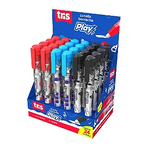 Caneta Borracha Play - Cores Sortidas - Tris - Unidade